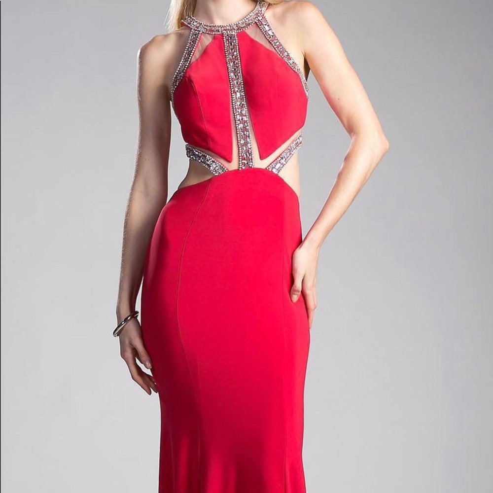 red formal dress😻.